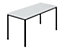 Tables rectangulaires, tube carré, 1400 x 700 mm gris / anthracite