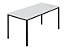 Tables rectangulaires, tube carré, 1500 x 800 mm gris / anthracite