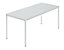 Tables rectangulaires, tube carré, 1600 x 800 mm blanc / anthracite