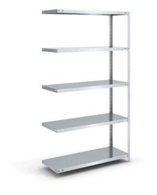 hofe Rayonnage à boulonner galvanisé, version légère - hauteur rayonnage 2000 mm, largeur tablettes 1000 mm - profondeur 300 mm, rayonnage additionnel