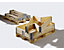 Treyer Holzaufsatzrahmen für Palette im Euroformat - klappbar mit 6 Scharnieren - Nutzhöhe 200 mm