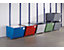 Aufklebersatz - selbstklebend, bestehend aus 5 Aufklebern - mit den Symbolen: Glas, Papier, Kunststoff, Metall, Restmüll