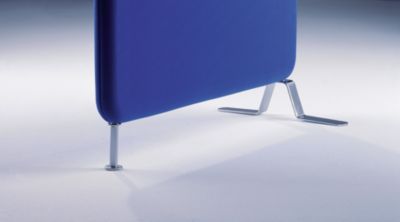 Cloison acoustique modulaire Softline - tissu, hauteur h.t. 1600 mm - largeur 800 mm, bleu