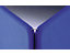 Cloison acoustique modulaire Softline - tissu, hauteur h.t. 1600 mm - largeur 800 mm, bleu