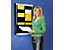 Dokumentensortiertafel - 1 x 18 Fächer, DIN A5, Dokumentenlage horizontal - schwarz, matt