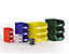 VIPA Sichtlagerkasten aus Polyethylen - LxBxH 485 x 298 x 189 mm - gelb, VE 12 Stk