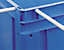 Bac gerbable normes Europe - dim. ext. L x l x h 600 x 400 x 220 mm - bleu, lot de 2
