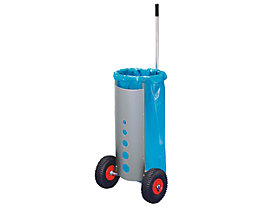 Roule-poubelle pour sac de 120 l - hauteur h.t. 1500 mm