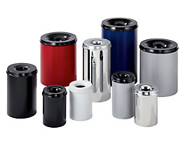 Corbeille à papier de sécurité - capacité 15 l, hauteur 360 mm
