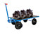 EUROKRAFT Handpritschenwagen - Tragfähigkeit 1000 kg - Ladefläche 1250 x 800 mm, Vollgummireifen