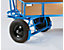EUROKRAFT Handpritschenwagen - Tragfähigkeit 1000 kg - Ladefläche 1250 x 800 mm, Luftreifen