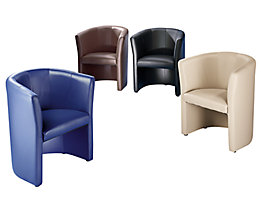 Eleganter Clubsessel mit Leder- oder Softex-Bezug bei Certeo.de