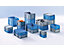 EURO-Behälter | Außen-LxBxH 400 x 300 x 220mm | Wände und Boden geschlossen | Blau | VE 4 Stk | utz