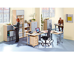 office akktiv ANNY Caisson roulant - 1 tirette-plumier, 3 tiroirs, profondeur 800 mm
