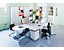 HAMMERBACHER Büroregal - 5 Fachböden, HxBxT 2156 x 800 x 400 mm - weiß | 268RE/W