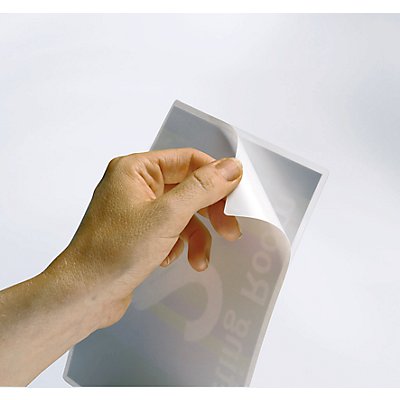 GBC Pochettes à plastifier adhésives - épaisseur film 125 µm - pour format A4, lot de 100