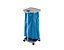 Kit support sacs-poubelle avec 250 sacs-poubelle bleus - 1 châssis 120 l, h x l x p 1000 x 430 x 450 mm - fixe