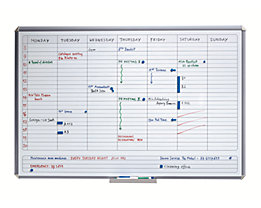 Wochenplaner Magnettafel mit 7-Tage-Einteilung bei Certeo