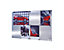 QUIPO Panneau magnétique en inox - brossé mat, plié huit fois - l x h 600 x 965 mm