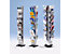 Prospektständer aus Kunststoff für DIN A4 - Prospekthalter einhängbar - 1-seitig, 6 Prospektfächer