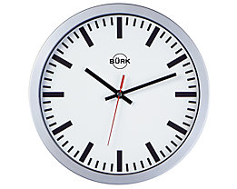 Horloge murale à boîtier en plastique, Ø 300 mm - horloge radio-pilotée