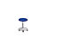 bimos Labor-Arbeitshocker, Höhenverstellbereich 460 – 650 mm - Sitzpolster aus Kunstleder - blau