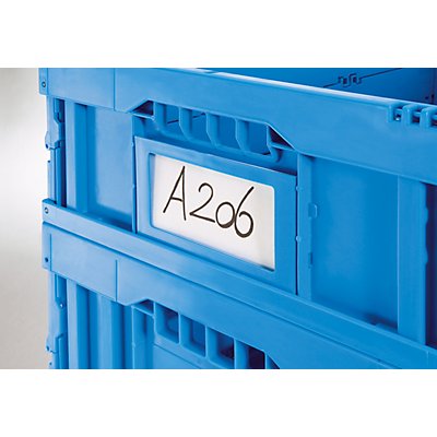 Porte-étiquettes A6 - lot de 20 - bleu