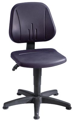 bimos Arbeitsdrehstuhl mit Gasfeder-Höhenverstellung - Integralschaum in schwarz