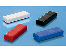 Plots magnétiques rectangulaires, lot de 60 - L x l 53 x 18 mm, force d'adhérence 1 kg