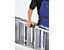 Günzburger Steigtechnik Stufen-Stehleiter, einseitig begehbar, rutschhemmend, belastbar, 3 Stufen 