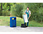 Denios Abfallsammler für außen - aus Kunststoff Inhalt 80 Liter - grün