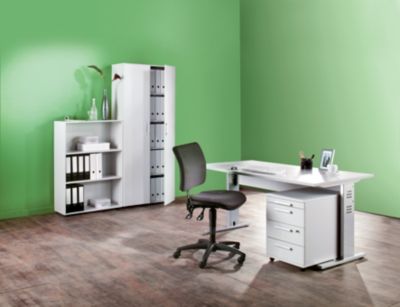 MULTI Caisson roulant - h x l x p 590 x 428 x 560 mm, 3 tiroirs - gris clair | VKKR1/5