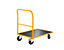 QUIPO Chariot plate-forme, force 350 kg - barre de poussée soudée - L x l plateaux 1040 x 690 mm