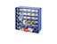 Casier pour vis | Rangement petits tiroirs| HxLxP 282 x 306 x 155 mm | 19 compartiments | Rouge carmin | Certeo