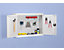 Hänge-Werkzeugschrank - Türinnenseite aus Lochplatten - lichtgrau RAL 7035