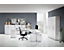 HAMMERBACHER NICOLA Büroschrank, 2 Fachböden, HxBxT 1144 x 800 x 346 mm weiß | 45KK/W/W