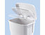 Rothopro Collecteur de déchets à pédale, en plastique - capacité 85 l - blanc