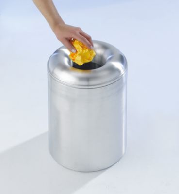 Collecteur de déchets PREMIUM autoextinguible - en aluminium - capacité 13 l, hauteur 341 mm