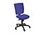 Schreibtischstuhl | Rückenlehnenhöhe 500 mm | Blau | Dauphin