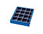 Kit de compartimentation pour tiroirs - 16 godets pour petites pièces - pour hauteur tiroirs 60 + 90 mm