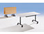 Table mobile à plateau rabattable - h x l x p 720 x 1400 x 800 mm - façon hêtre