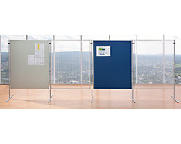 Praktische Funktionswand mit pinnbarem Textilbezug