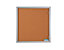 EUROKRAFTpro Vitrine d'affichage à portes coulissantes - l x h x p ext. 906 x 640 x 50 mm - fond métallique