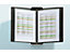Tarifold, VEO Kit de pochettes transparentes format A4 - système mural - support avec 10 pochettes transparentes