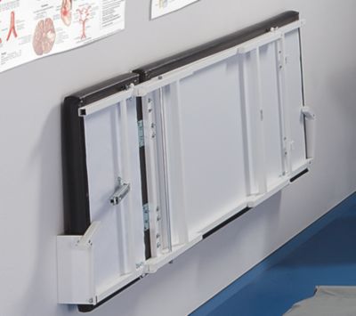 Ruheraumliege - Kopfteil verstellbar, Wandklappmodell - Bezug