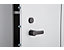 CP Armoire de sécurité - 3 tablettes réglables, 1 casier verrouillable - gris noir / gris clair