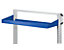 Tablette de rétention - rebord hauteur 75 mm - l x p 800 x 250 mm, bleu