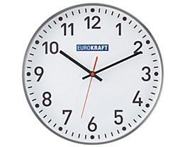 EUROKRAFT Horloge murale, Ø 300 mm - horloge radio-pilotée