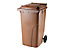 Kunststoff-Mülltonne | Volumen 240 l | Orange-Schwarz | Certeo