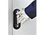 CP Armoire à portes battantes, h x l 1950 x 930 mm - profondeur 500 mm - coloris portes bleu